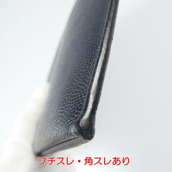 SAINT LAURENT Clutch Bag Grain Textured Leather Black - Picture 9 of 15